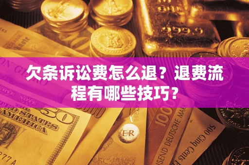 北京欠条诉讼费怎么退？退费流程有哪些技巧？