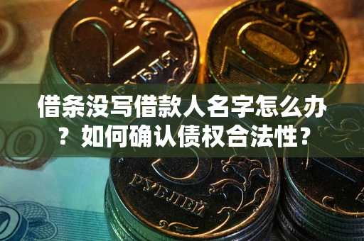 北京借条没写借款人名字怎么办？如何确认债权合法性？