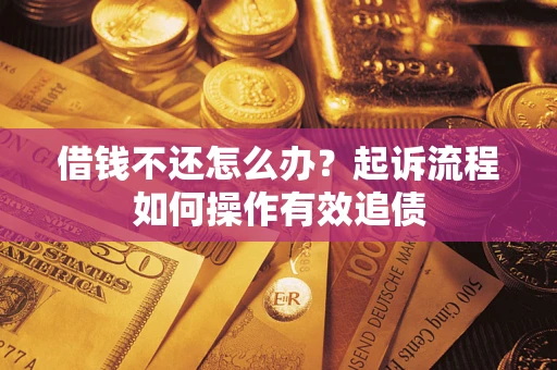 北京借钱不还怎么办？起诉流程如何操作有效追债
