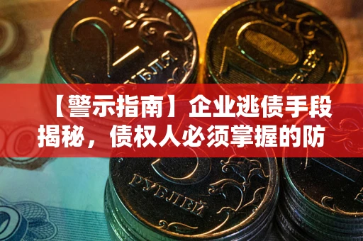 北京【警示指南】企业逃债手段揭秘，债权人必须掌握的防坑宝典