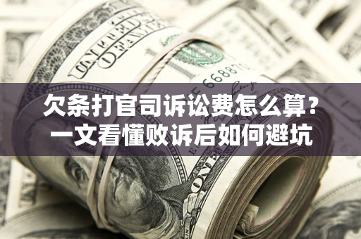 北京欠条打官司诉讼费怎么算？一文看懂败诉后如何避坑